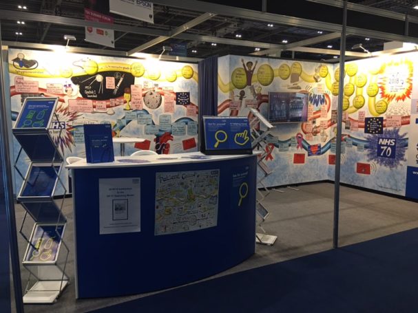 NHS70 exhibition stand